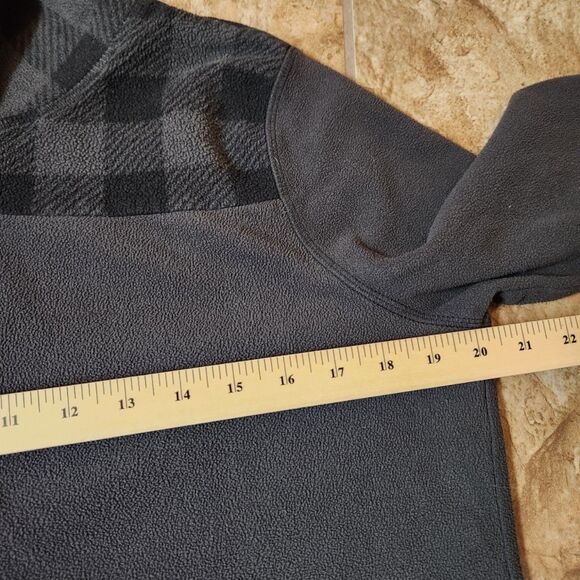 Old Navy Women’s Fleece ½ Zip Pullover Bundle – Size Small – Blue & Grey Plaid - Picture 9 of 9